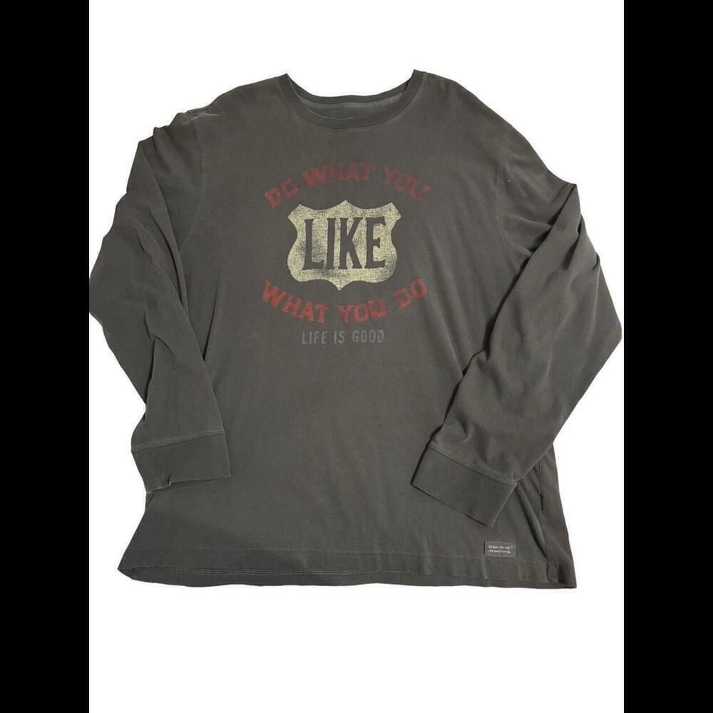 Life Is Good Do What You Like Mens Long Sleeve T Shirt Size L mt3